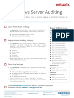 Windows Server Auditing Quick Reference Guide PDF
