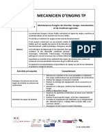 FM Mecanicien Engins tp9587 PDF