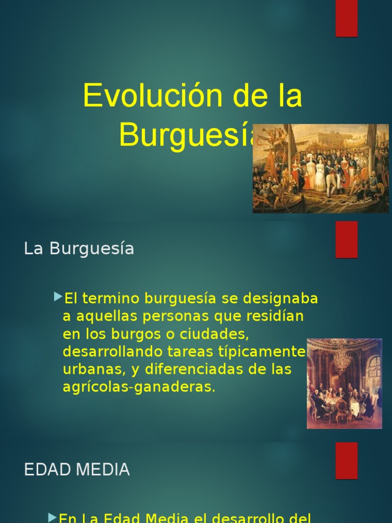 Evolución de la Burguesía a lo Largo del Tiempo PDF Baja Edad Media