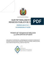 Metodologia para Rendicion de Cuentas Publicas Bolivia