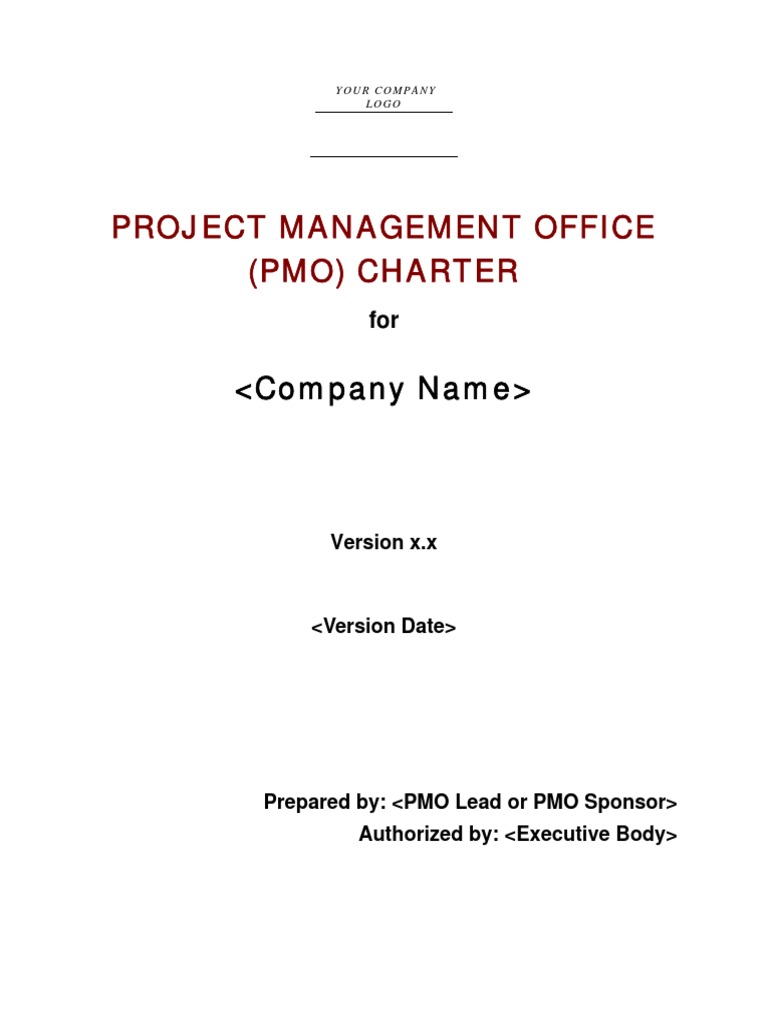 Pmo Charter Template PDF | PDF | Business