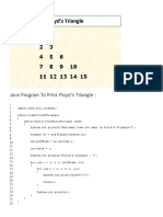 Floyd Triangle in Java