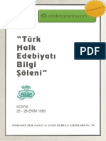 Feyzi Halıcı - Türk Halk Edebiyatı Bilgi Şöleni (TBMM 1995) PDF