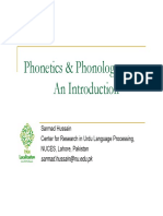 Phoneticsphonology an Introd