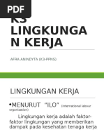 Download ppt lingkungan kerja by Afra Anindyta SN335012390 doc pdf