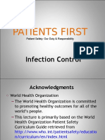 Patient Safety: Infection Control Essentials