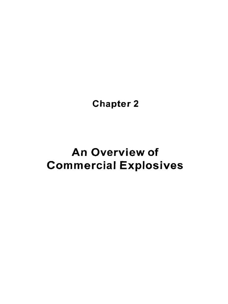 An Overview Of Commercial Explosives A Detailed Examination Of The