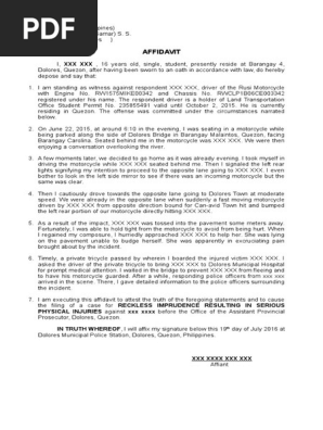 Affidavit