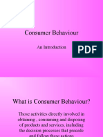 Consumer Behaviour: An Introduction