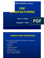 FRP Manufacturing. Innovative Building Materials. Lecture 5 - Presentation PDF