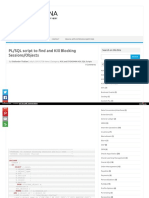 PLSQL Script To Find and Kill Blocking Sessions Objects