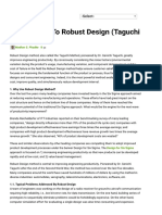 Introduction To Robust Design (Taguchi Method)