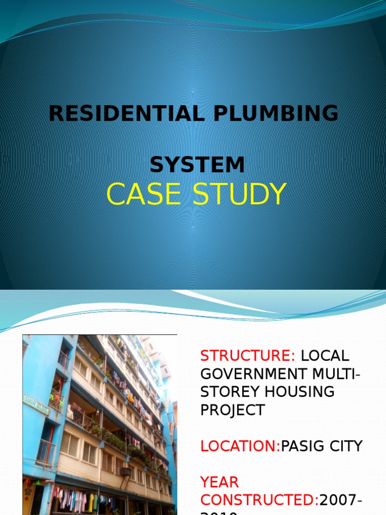 Residential Plumbing System: Case Study | PDF - Water-Efficient Plumbing System Design Case Studies