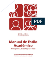 Manual de Estilo Academico - UFBA