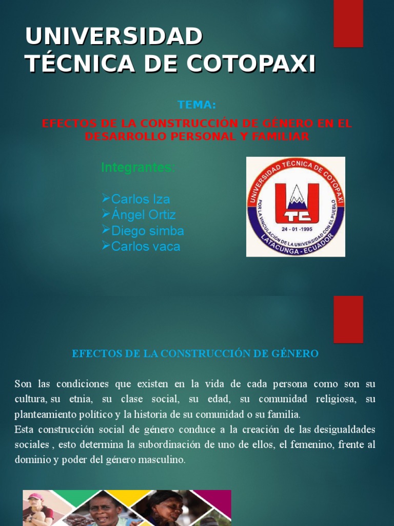 Diapositivas Equidad De Genero2 Pdf Género Estudios De Género