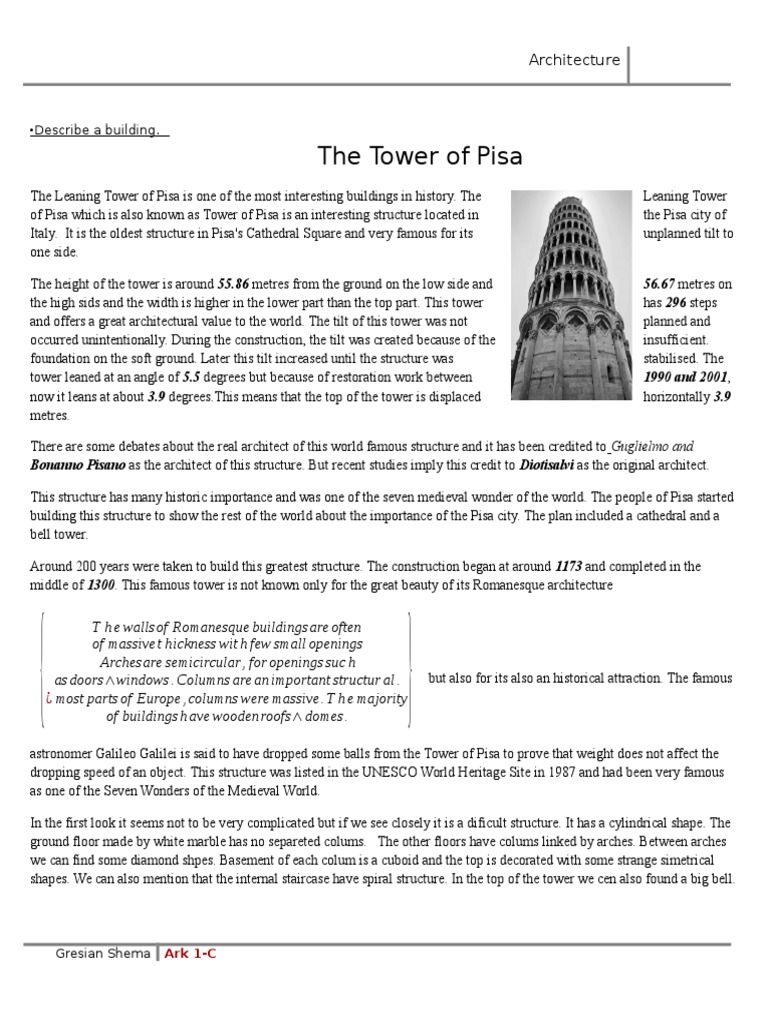 Describe A Building | PDF | Buildings And Structures | Art Media