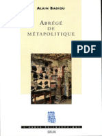 Abrégé de Métapolitique 