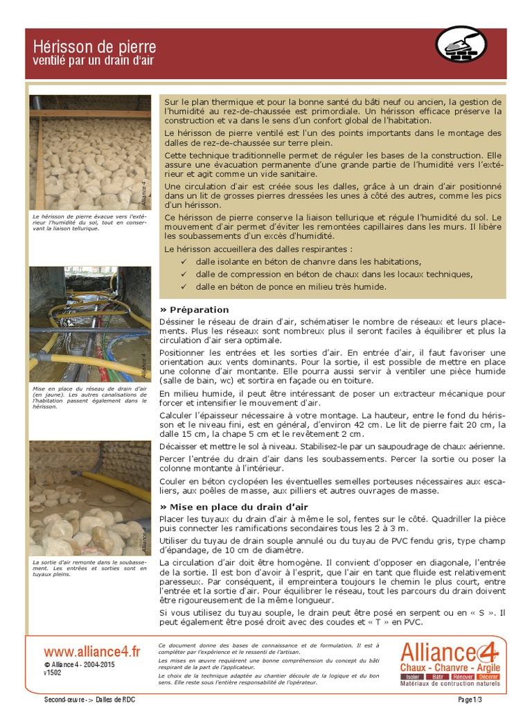 Guide du Hérisson Ventilé en Bâtiment PDF Soussol (architecture — free download