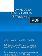 Axiomas de La Comunicaci%d3n (p