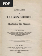 B F Barrett CATHOLICITY of THE NEW CHURCH and Uncatholicity of New-Churchmen New York 1863