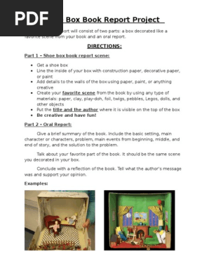 Shoe Box Book Report
