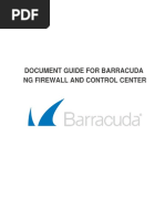 Document Guide For Barracuda NG Firewall & Control Center