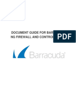 Document Guide For Barracuda NG Firewall & Control Center