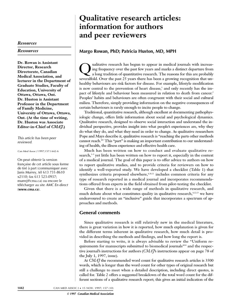qualitative research articles examples pdf