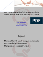 Tata Laksana Pengisian Self-Assessment Pada Sistem Akreditasi RS Secara Online