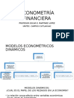 ECONOMETRIA FINANCIERA Modelos Dinamicos