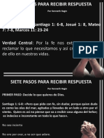 Bosquejo de Prédica "Siete Pasos para Recibir Respuesta A La Oración"