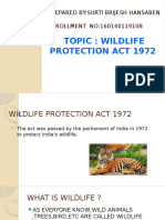 Wildlife Protection Act 1972