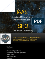 Iaas SHO: International Association For Astronomical Studies