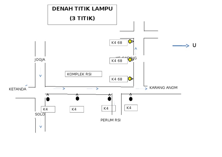 Denah Titik Lampu (3 TITIK) | PDF