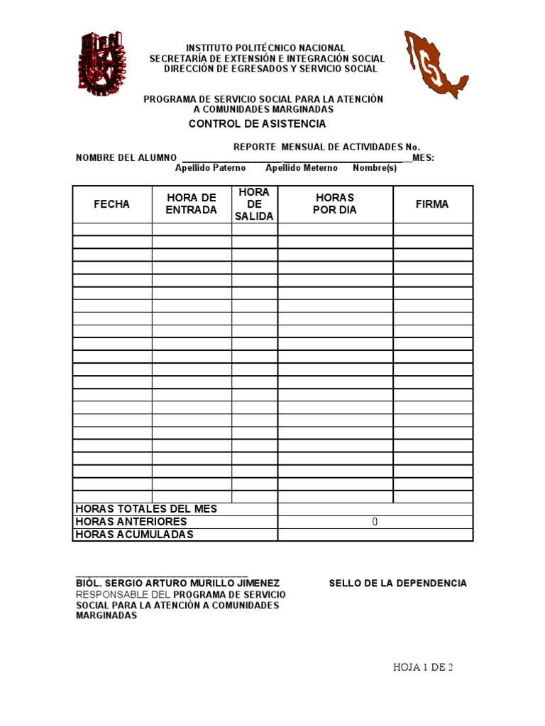 FORMATO DE REPORTE