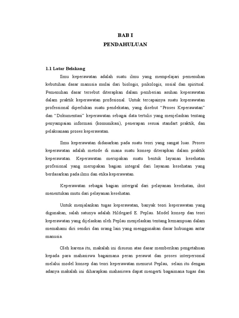 Makalah Teori Peplau. PDF