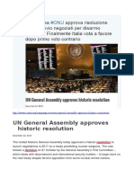 UN General Assembly Approves Historic Resolution