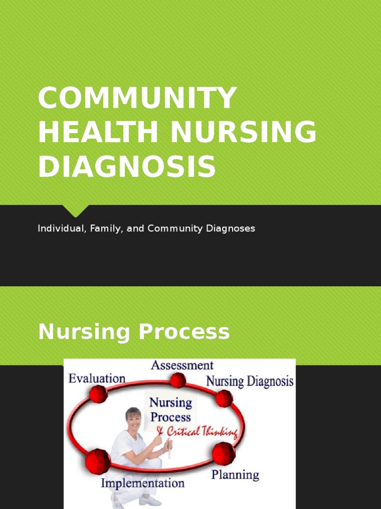 Community Health Nursing Diagnosis GGG  PDF  Medical Diagnosis