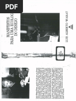 Warat, Luis Alberto - Manifestos Para Uma Ecologia Do Desejo