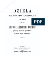 Historja Literatury Polskiej II Juljan Bartosiewicz