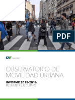 Observatorio de Movilidad- Informe Ejecutivo 2015- 2016