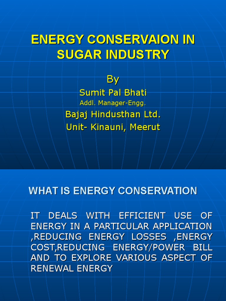 Energy Conservation in Sugar Industry1 | PDF | Transformer | Boiler