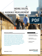 Understanding Digital Audience Measurement: MARCH 2014