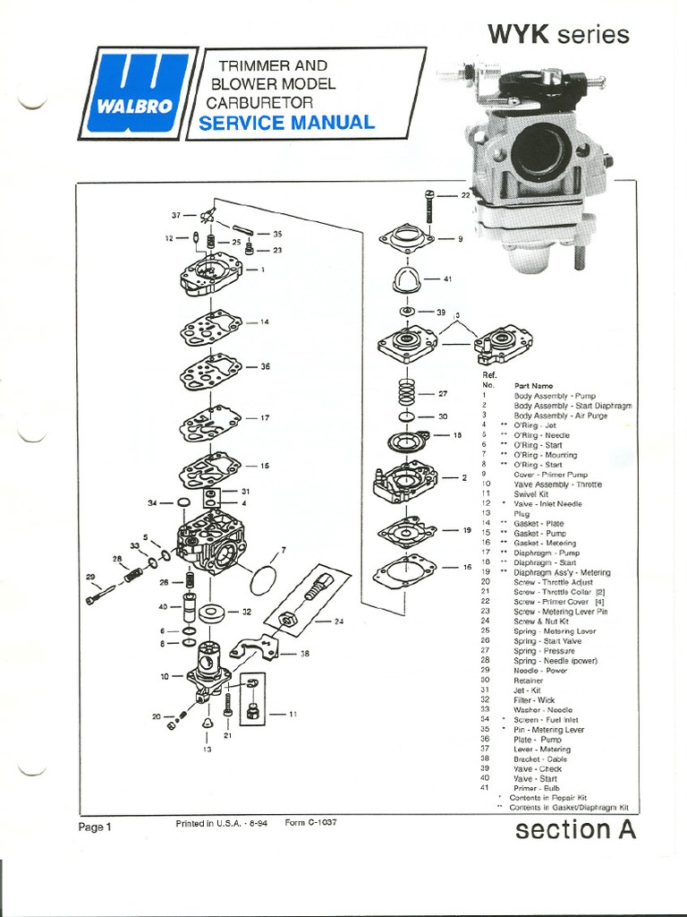 Carburador de Membrana en La Motosierra-2, PDF, Carburador