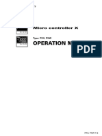 Operation Manual: Micro Controller X