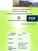 Avances en OT comunal - Municipalidad Distrital de Santa María Del Valle