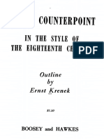 (Ernst Krenek) Tonal Counterpoint in The Style of PDF