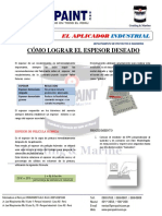 ¿Como Llegar Al Espesor Deseado ?