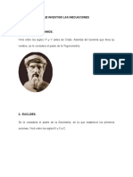 20 Matemáticos Que Investigo Las Inecuaciones