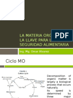 La Materia Orgánica La Llave para La Seguridad Alimentaria: Ing. Mg. Omar Álvarez